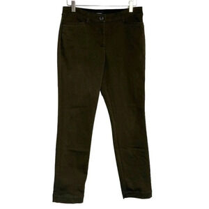 Express straight mid-rise 6R army green pants Careerwear‎ Workwear